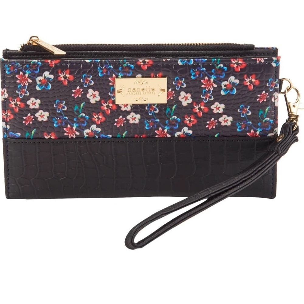 Nanette Lepore Black Clutch Wristlet